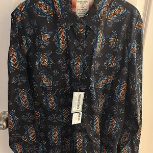 Panhandle Rough Stock Women’s Pearl Snap Buttons Size L